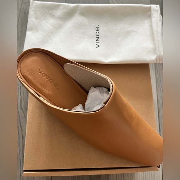 Vince Benita Women's Mules Genuine Leather Size 7 M NWT - Picture 5 of 9